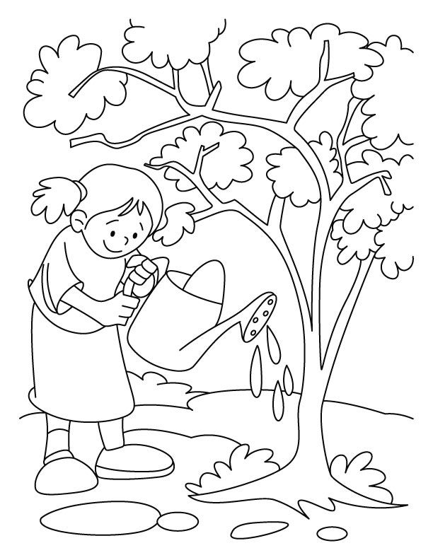 88 Tree Coloring Pages for Kids Printable 21