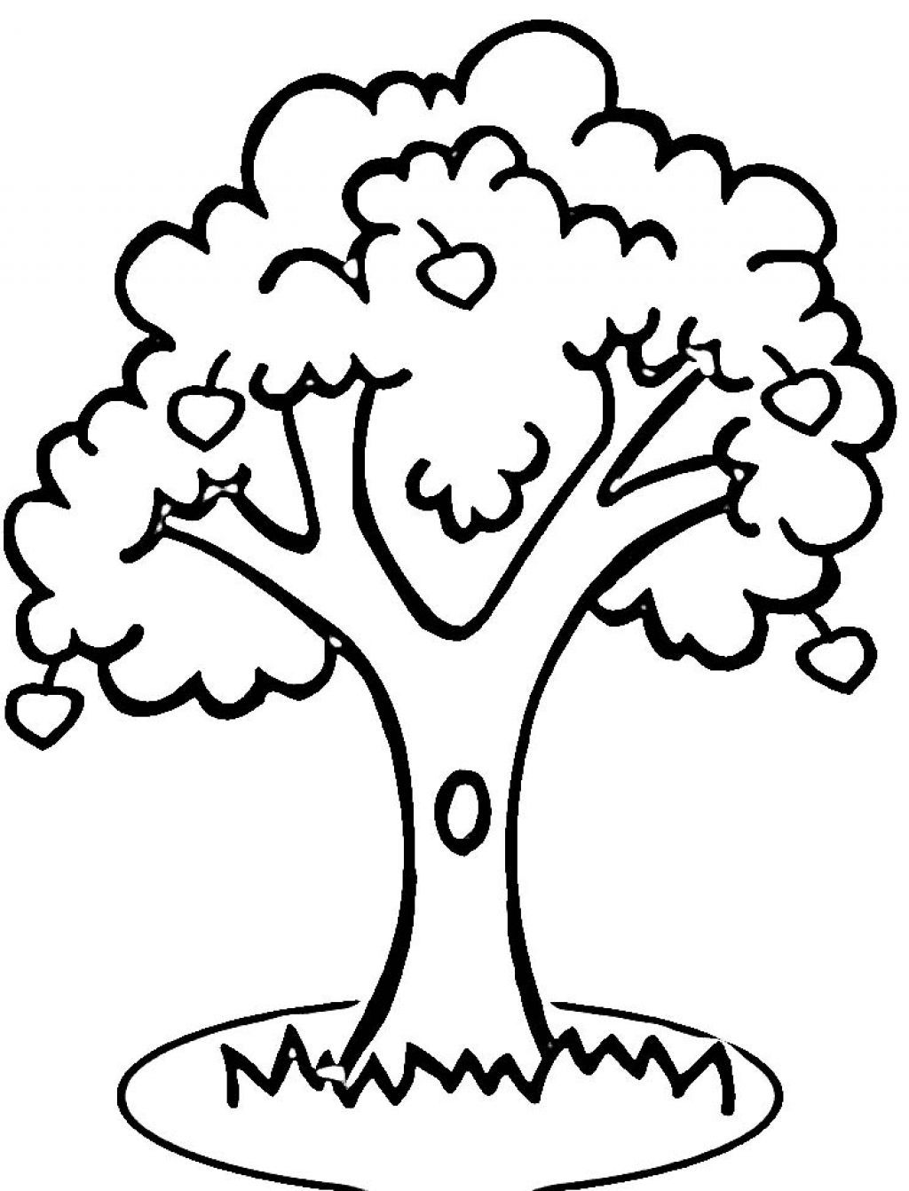 88 Tree Coloring Pages for Kids Printable 34