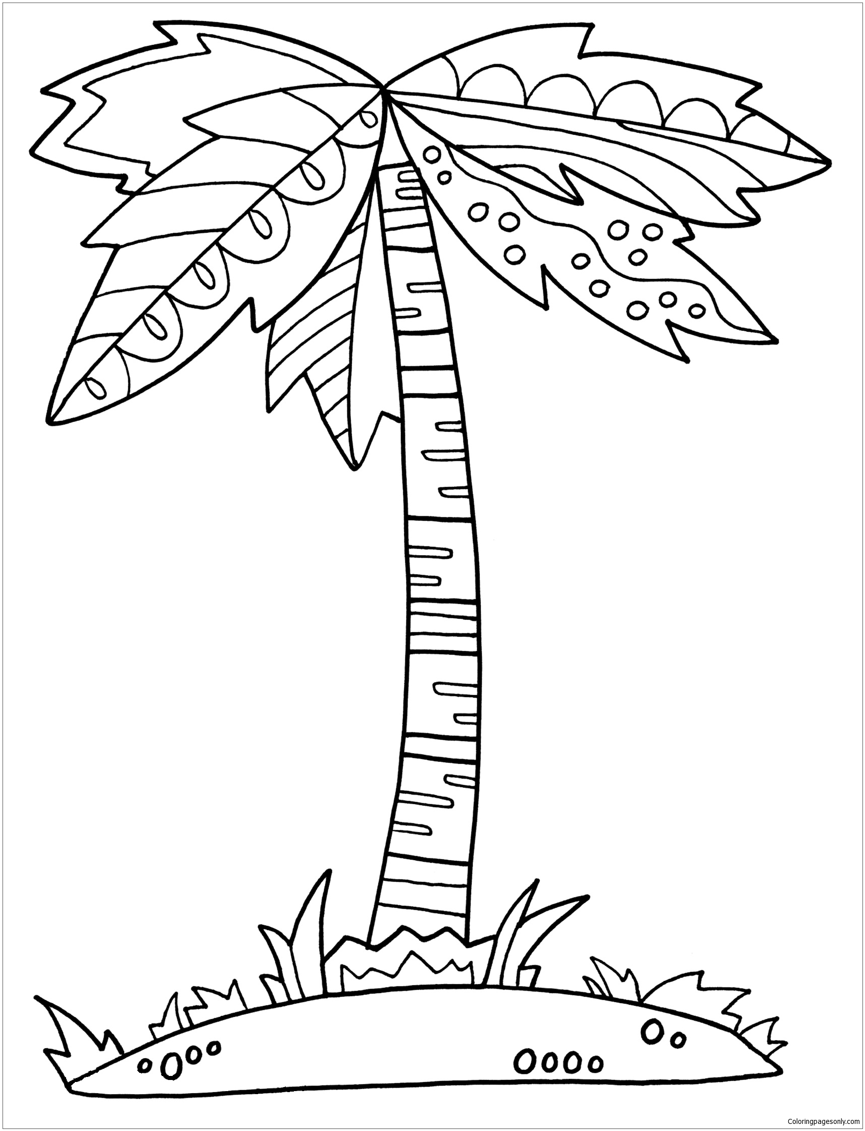 88 Tree Coloring Pages for Kids Printable 35