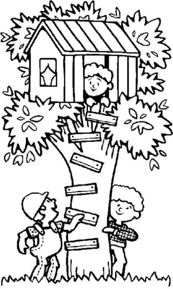 88 Tree Coloring Pages for Kids Printable 38