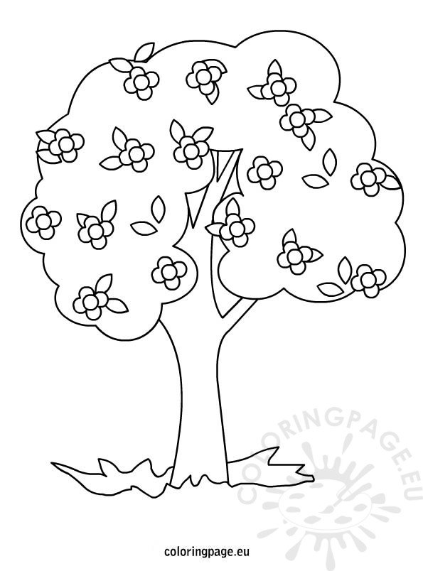 88 Tree Coloring Pages for Kids Printable 39