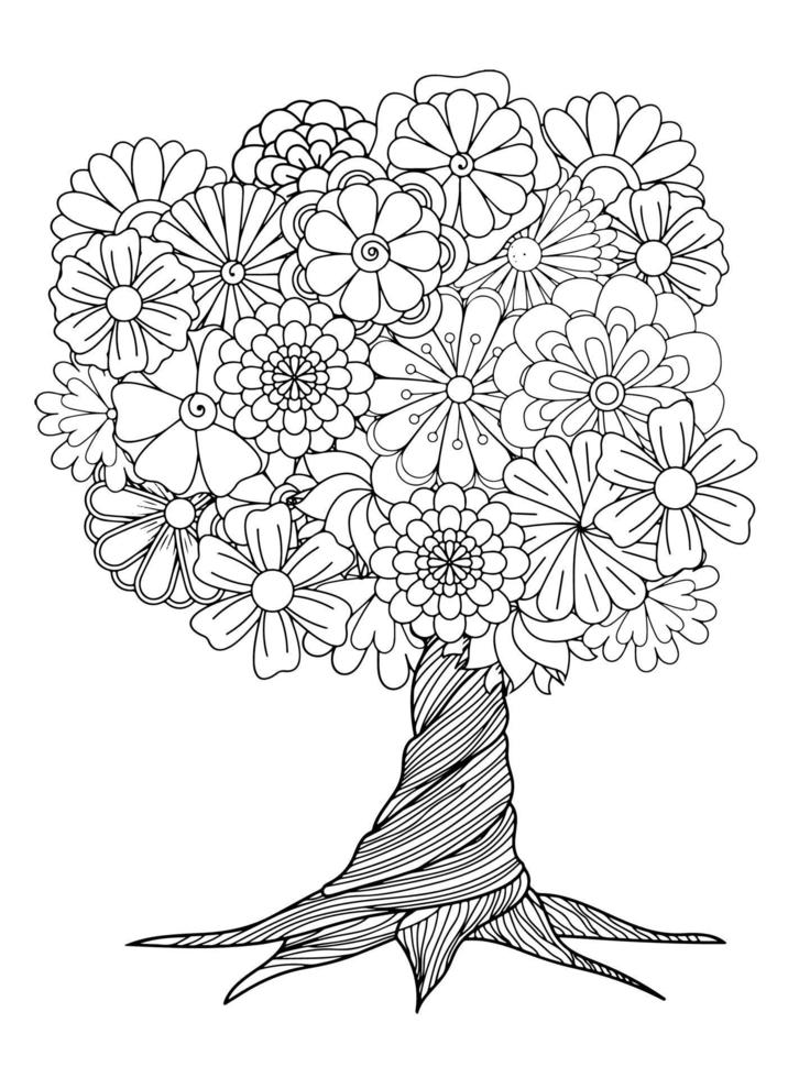 88 Tree Coloring Pages for Kids Printable 42