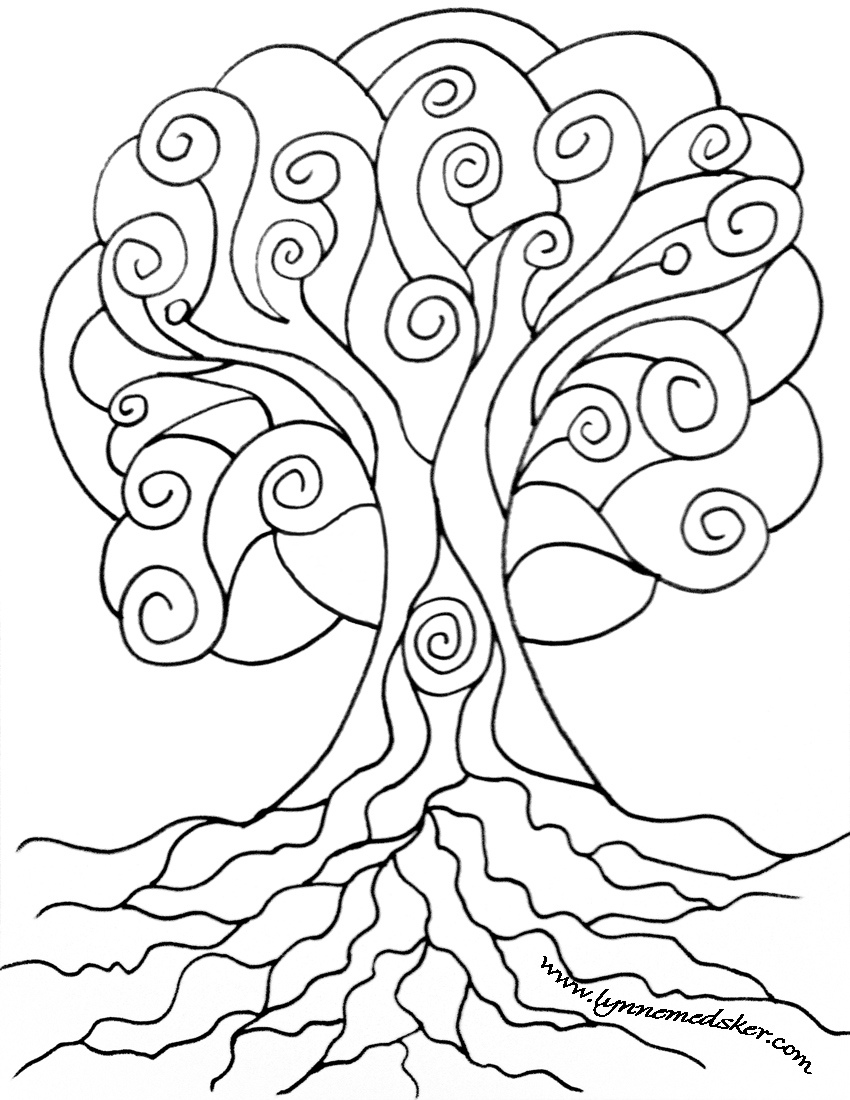 88 Tree Coloring Pages for Kids Printable 57