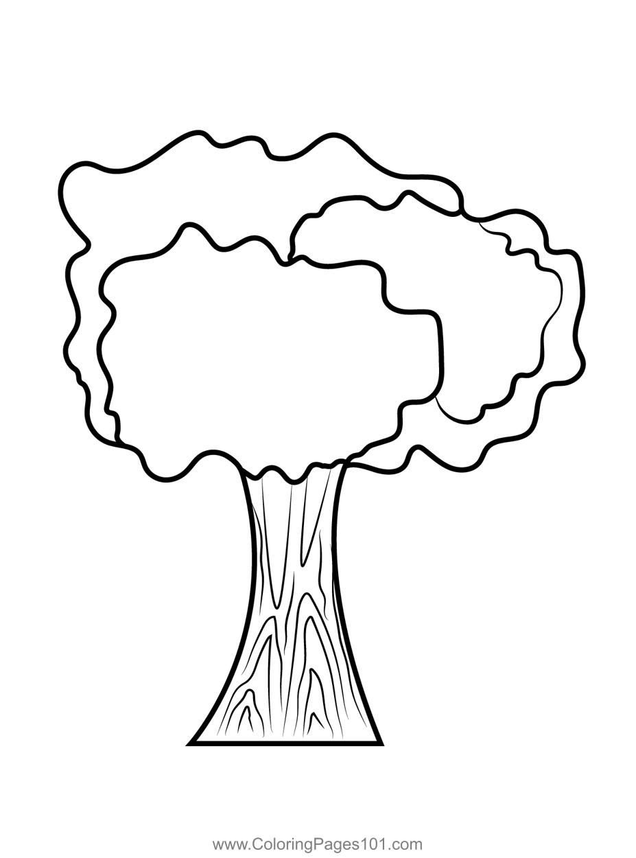 88 Tree Coloring Pages for Kids Printable 58