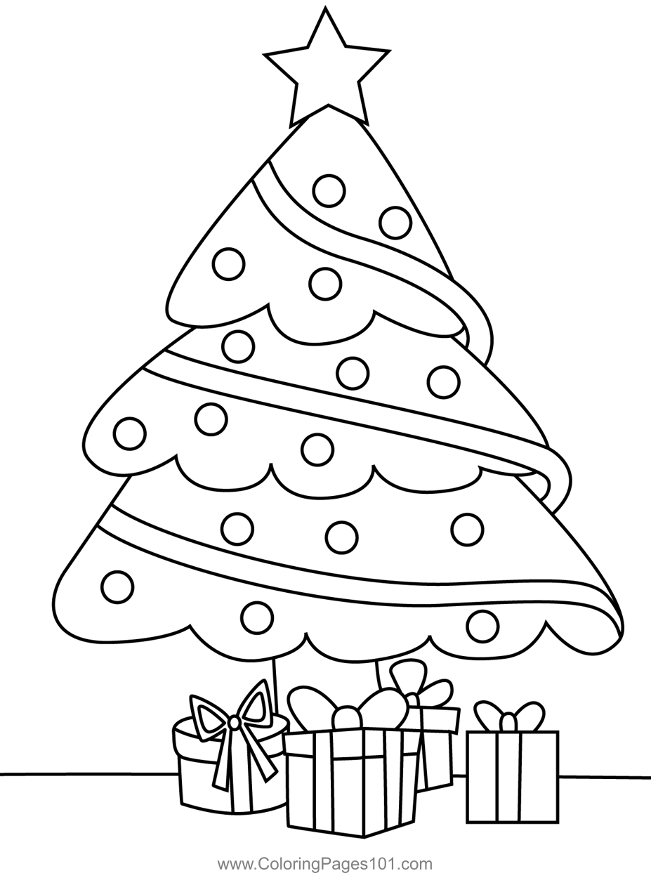 88 Tree Coloring Pages for Kids Printable 6