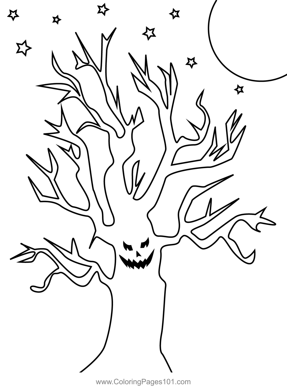 88 Tree Coloring Pages for Kids Printable 69