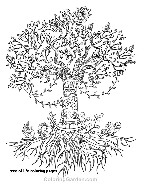 88 Tree Coloring Pages for Kids Printable 7