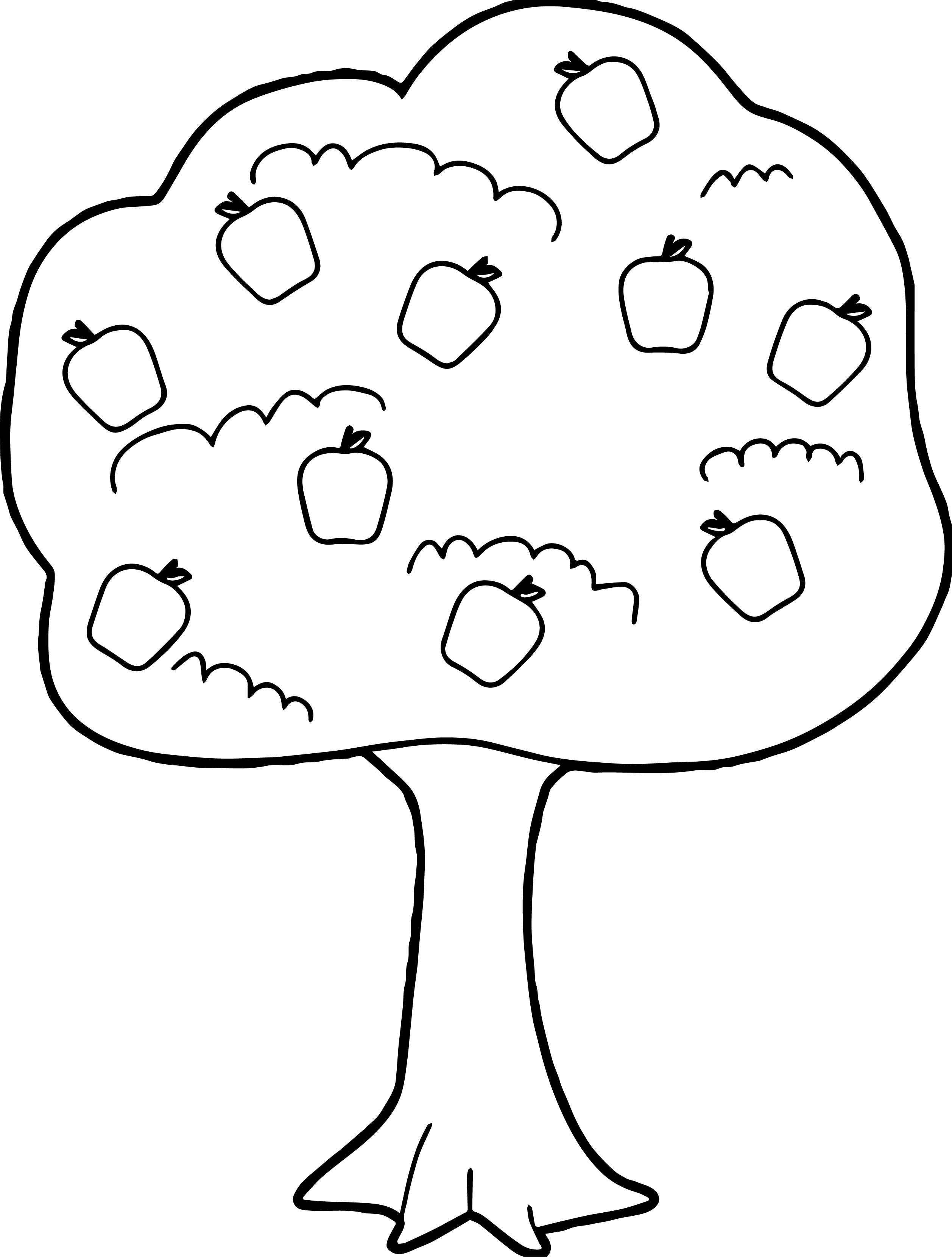 88 Tree Coloring Pages for Kids Printable 77