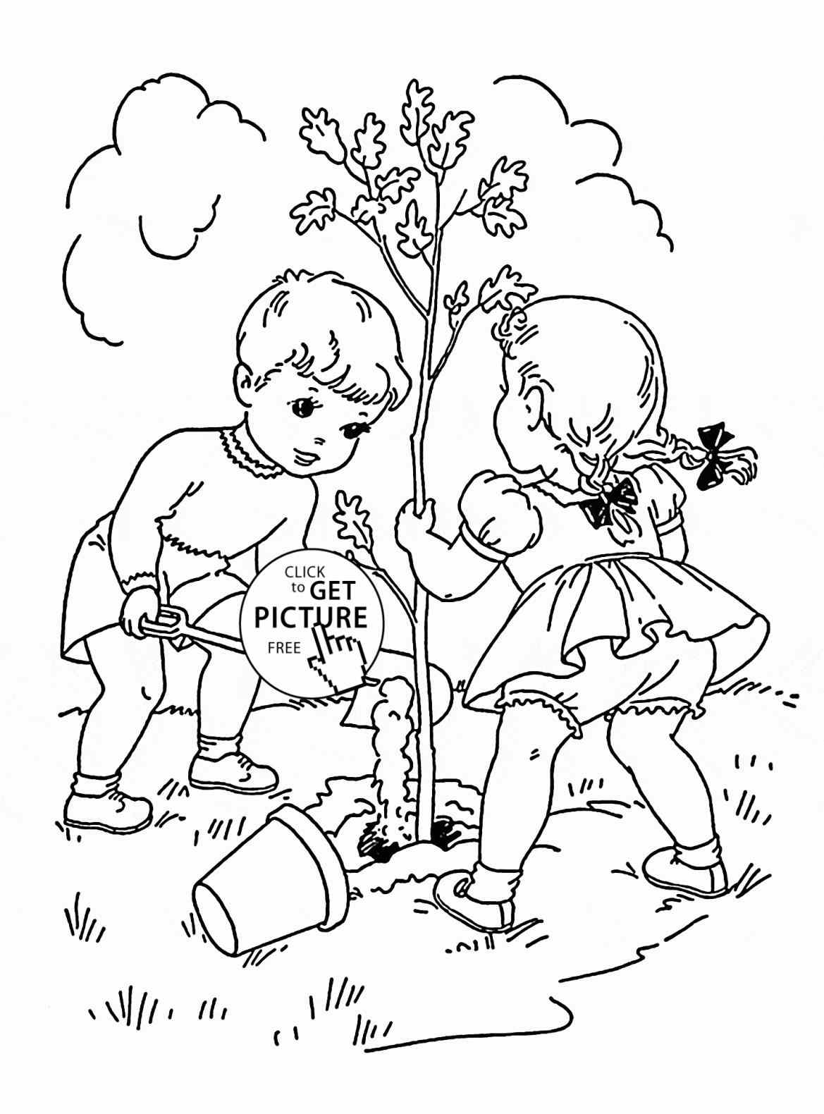 88 Tree Coloring Pages for Kids Printable 78