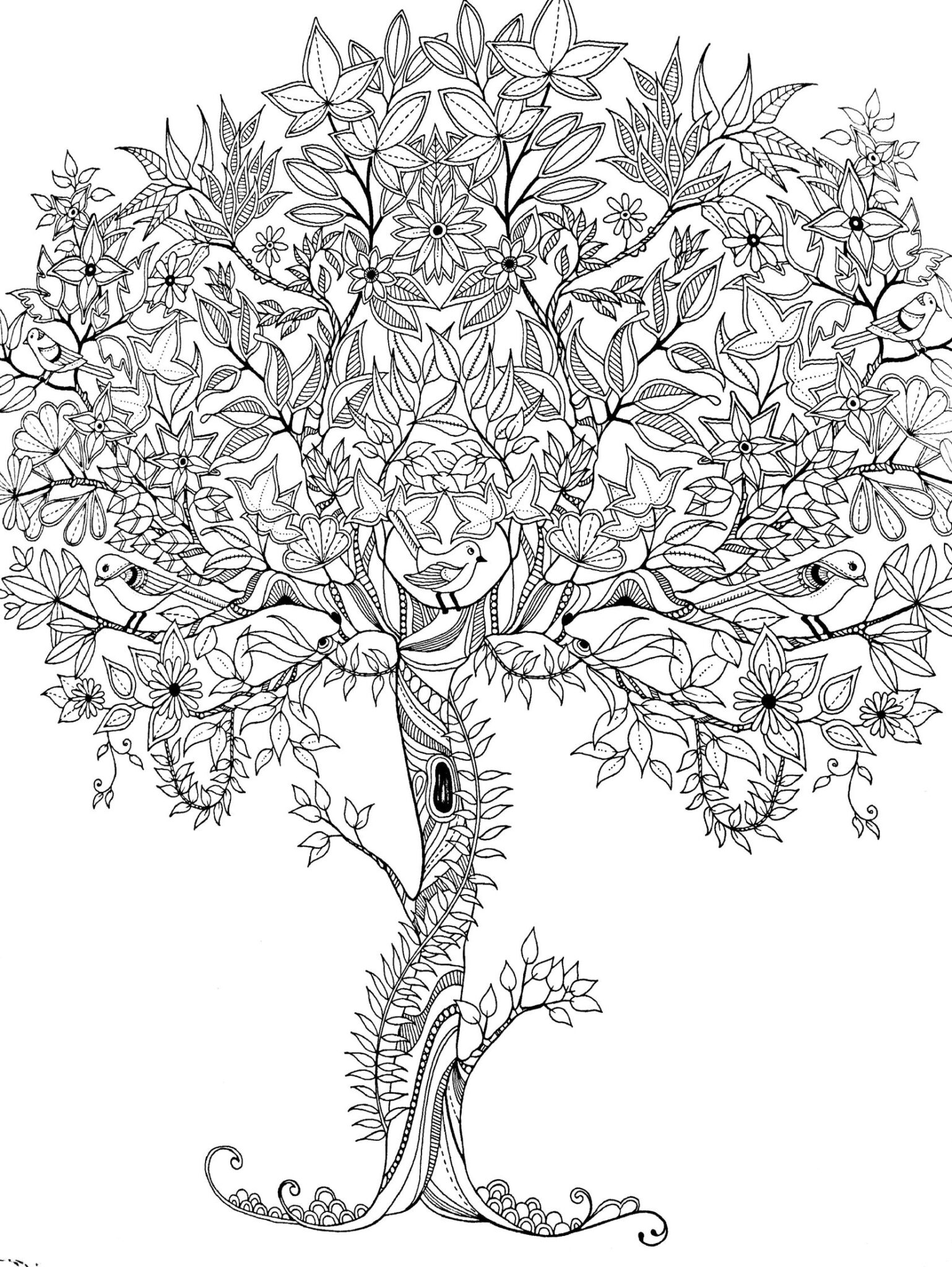 88 Tree Coloring Pages for Kids Printable 83