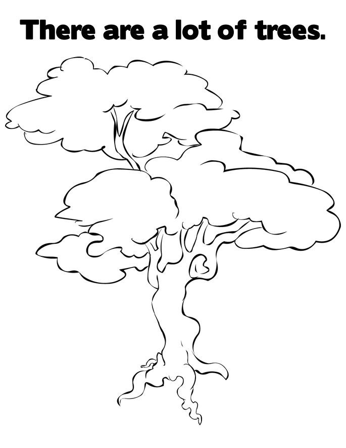 88 Tree Coloring Pages for Kids Printable 85