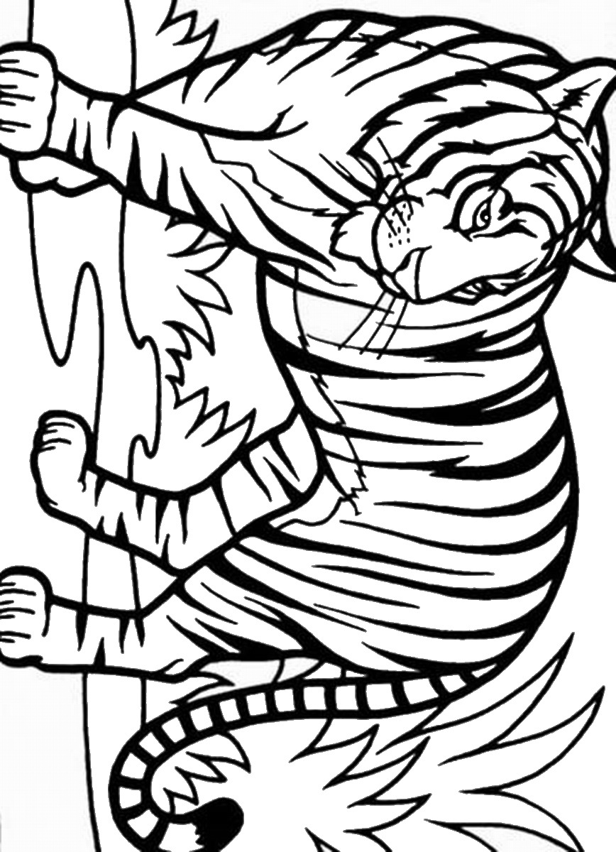 90 Printable Tiger Coloring Pages for Kids 10