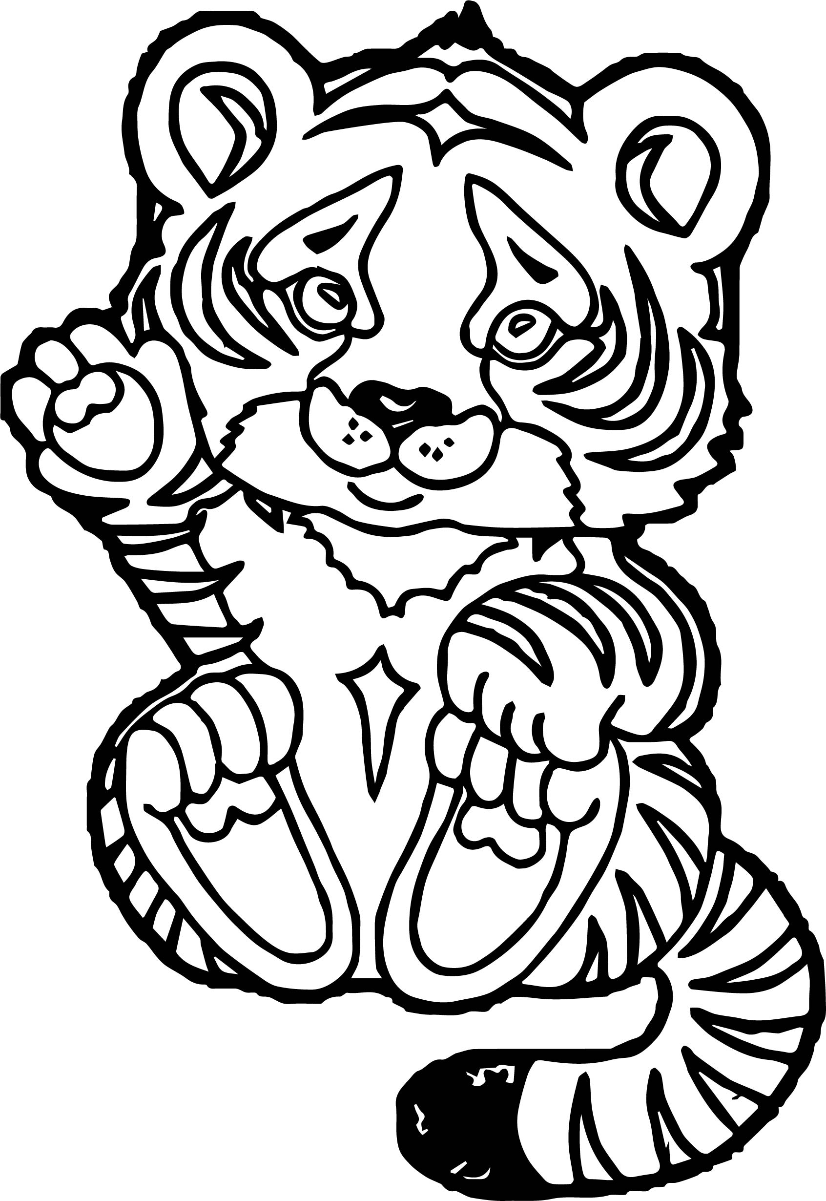 90 Printable Tiger Coloring Pages for Kids 16