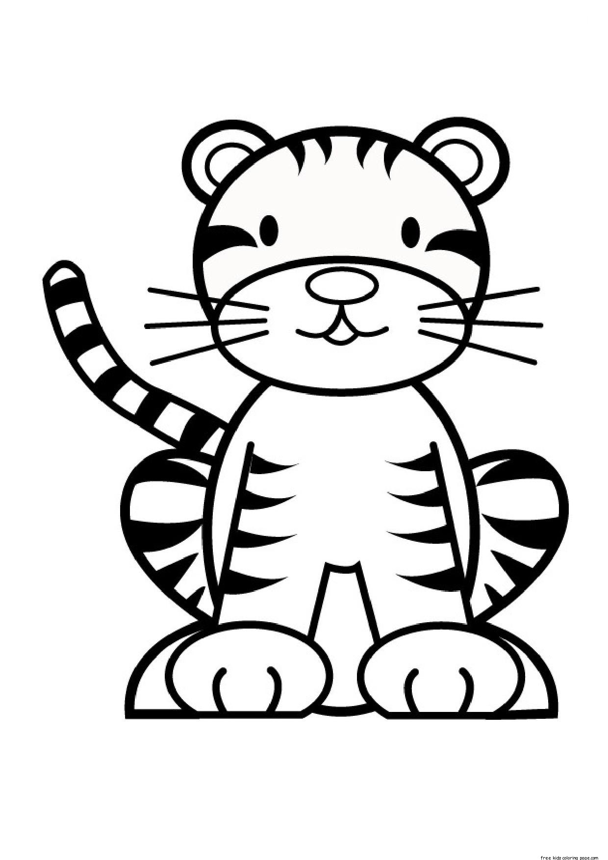 90 Printable Tiger Coloring Pages for Kids 17