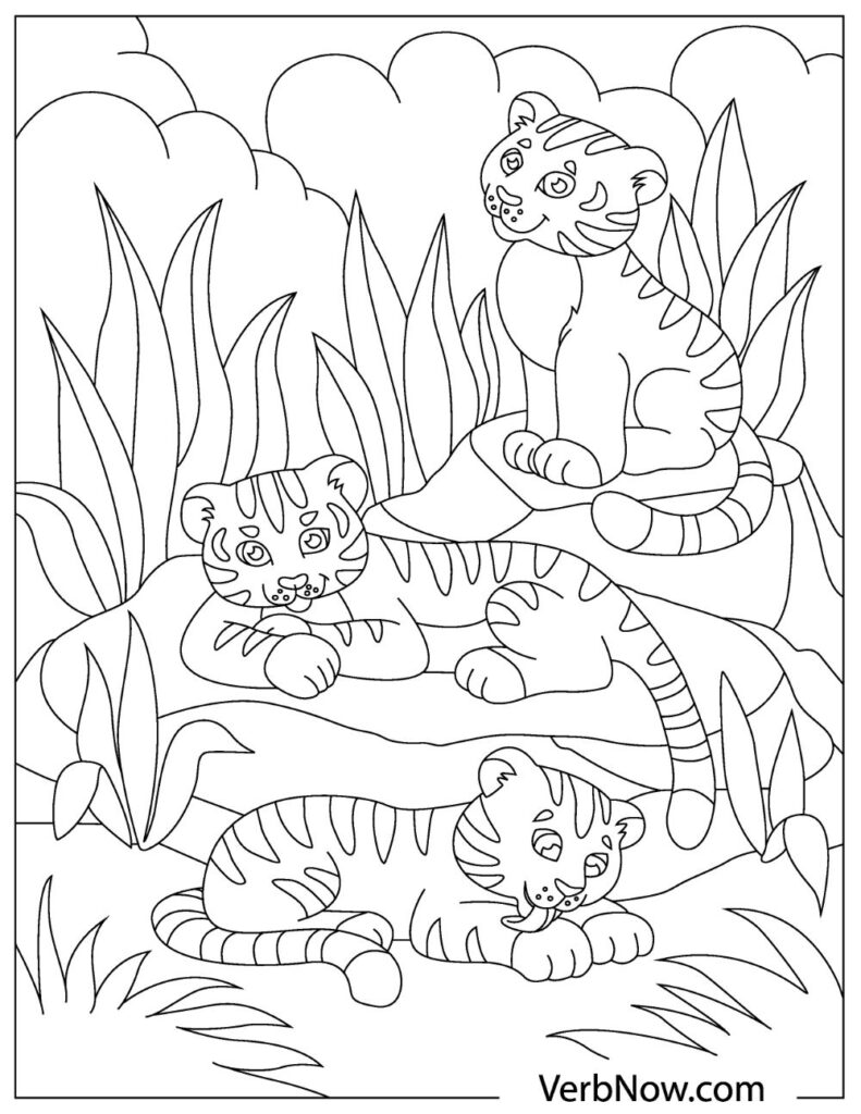 90 Printable Tiger Coloring Pages for Kids 18