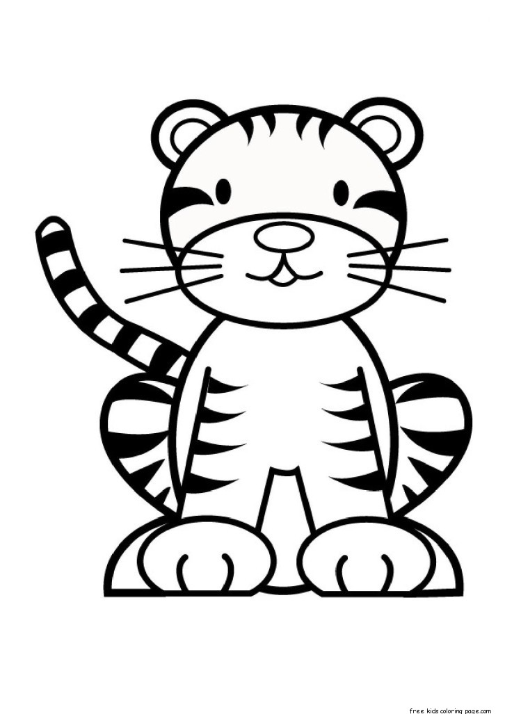 90 Printable Tiger Coloring Pages for Kids 22