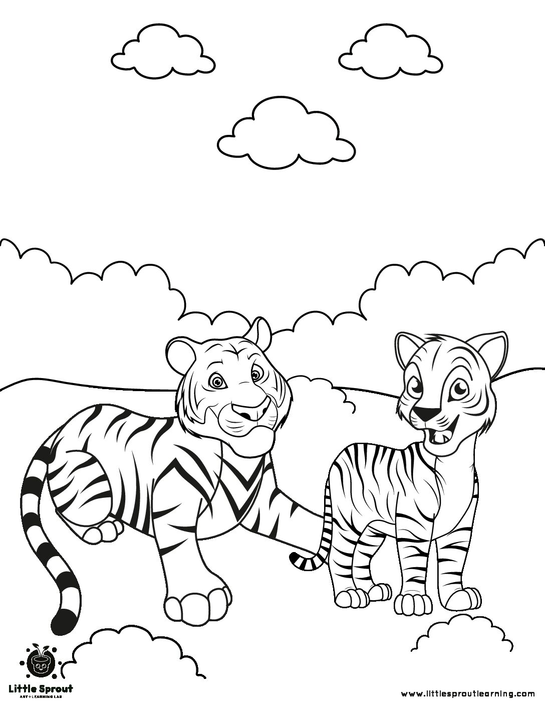 90 Printable Tiger Coloring Pages for Kids 27