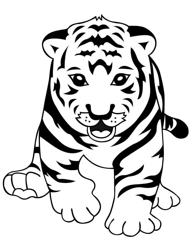 90 Printable Tiger Coloring Pages for Kids 35