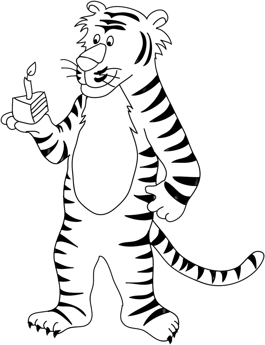 90 Printable Tiger Coloring Pages for Kids 4