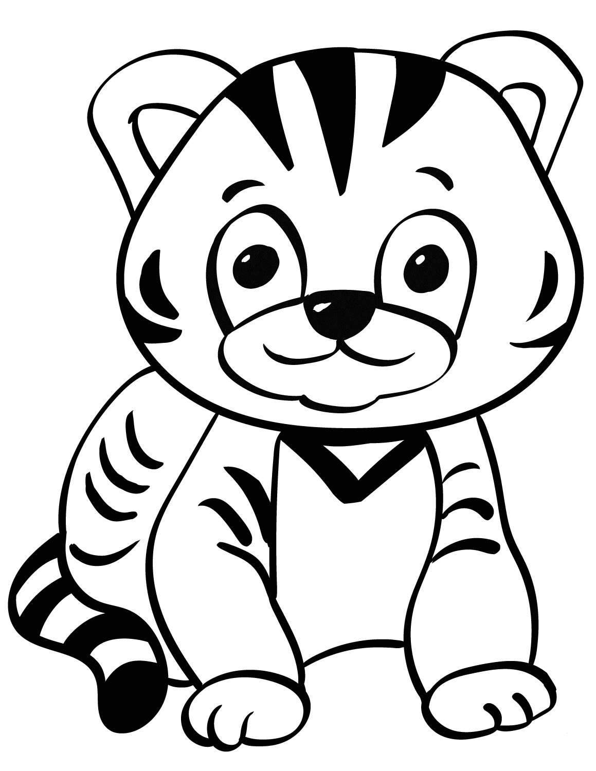 90 Printable Tiger Coloring Pages for Kids 46