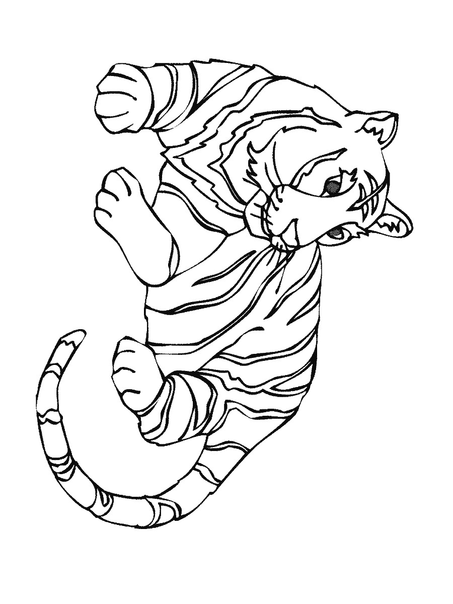 90 Printable Tiger Coloring Pages for Kids 48