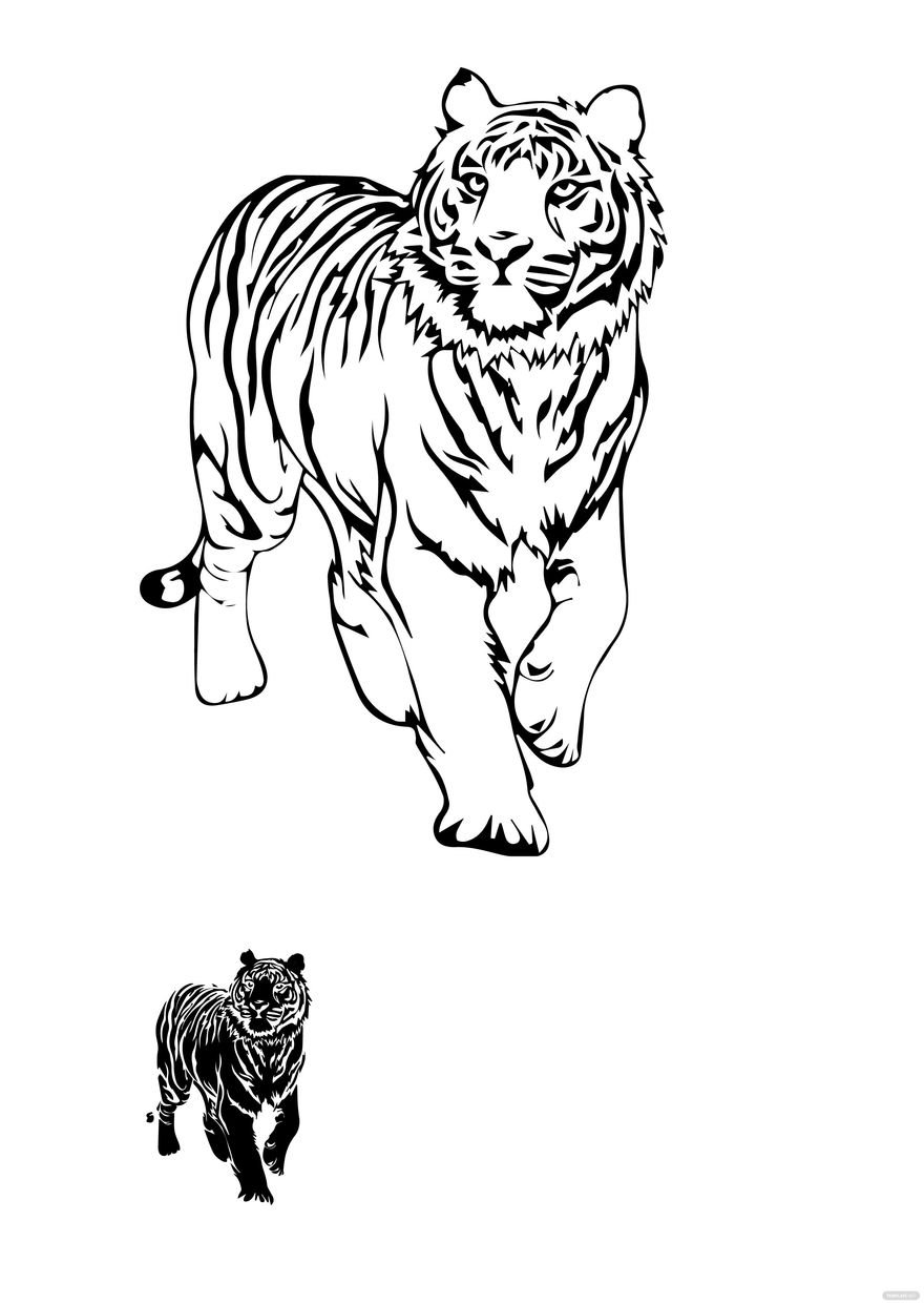 90 Printable Tiger Coloring Pages for Kids 51