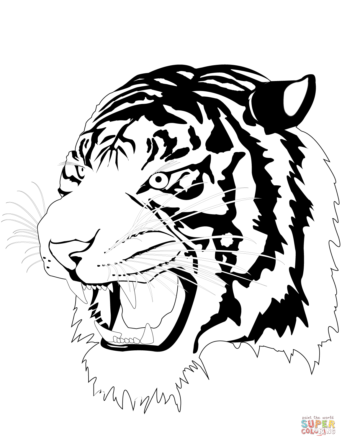 90 Printable Tiger Coloring Pages for Kids 60