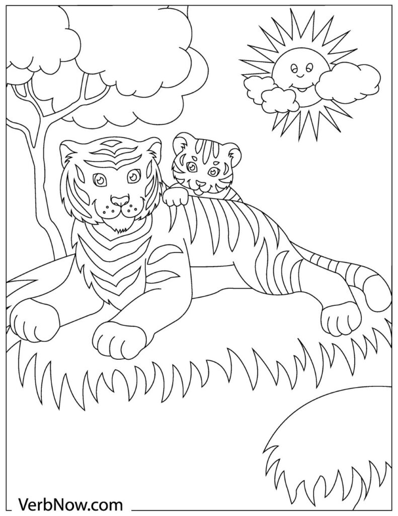 90 Printable Tiger Coloring Pages for Kids 61