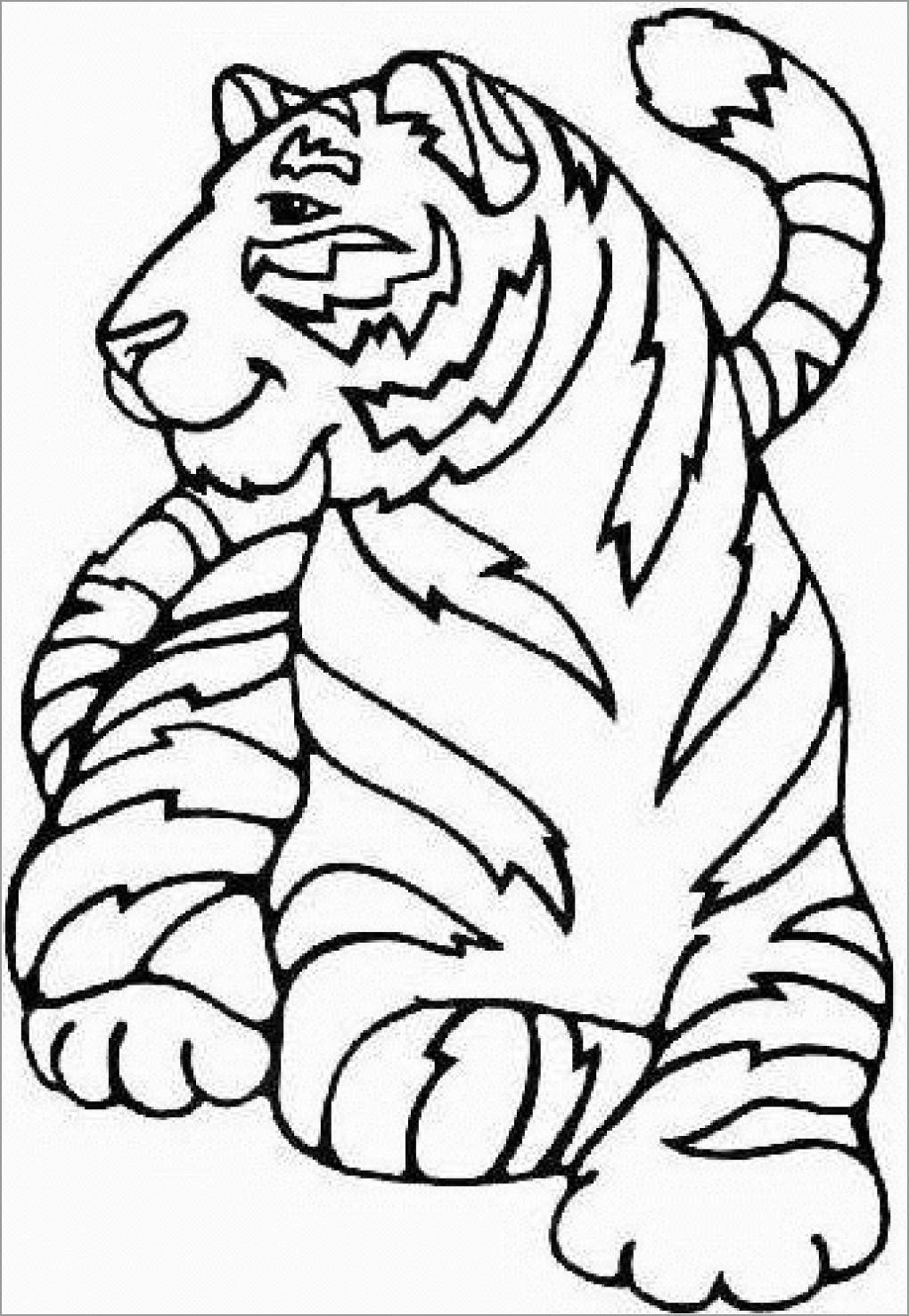 90 Printable Tiger Coloring Pages for Kids 62