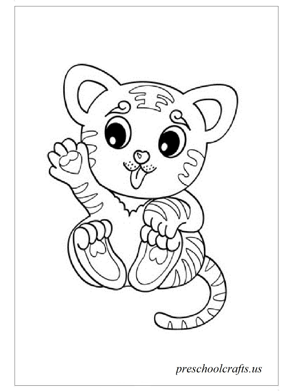 90 Printable Tiger Coloring Pages for Kids 63