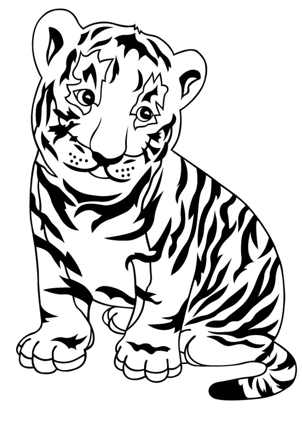 90 Printable Tiger Coloring Pages for Kids 64