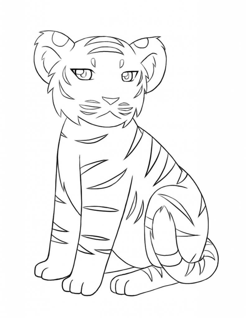 90 Printable Tiger Coloring Pages for Kids 68