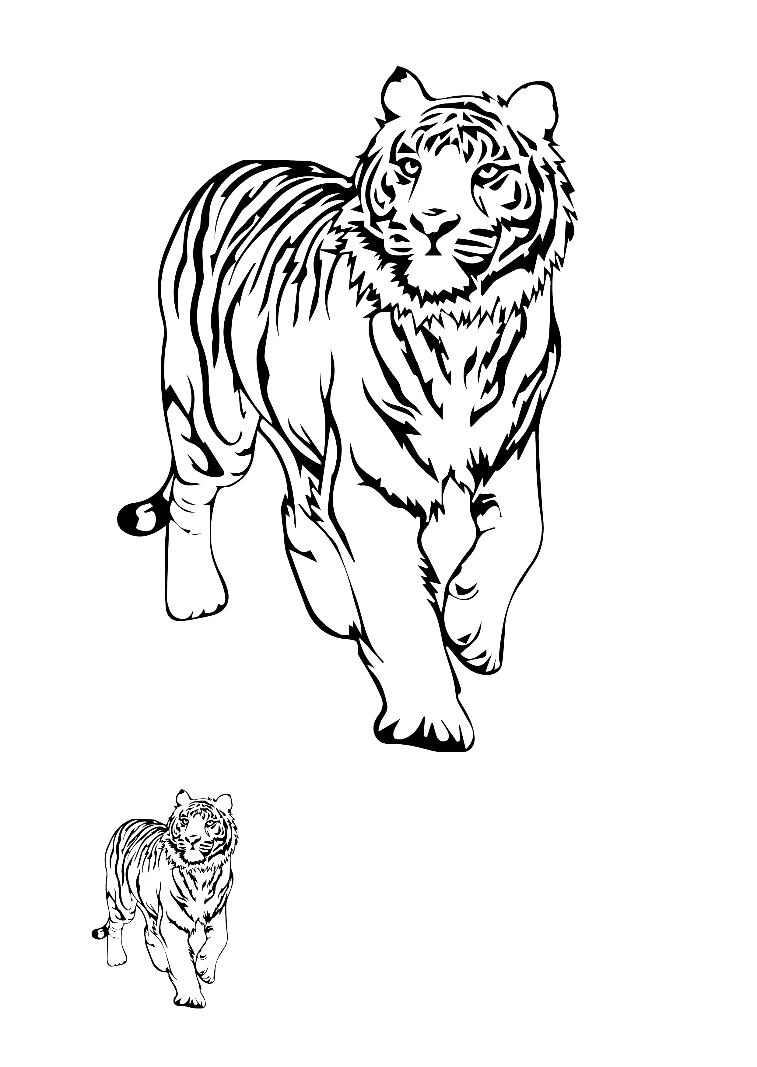 90 Printable Tiger Coloring Pages for Kids 73