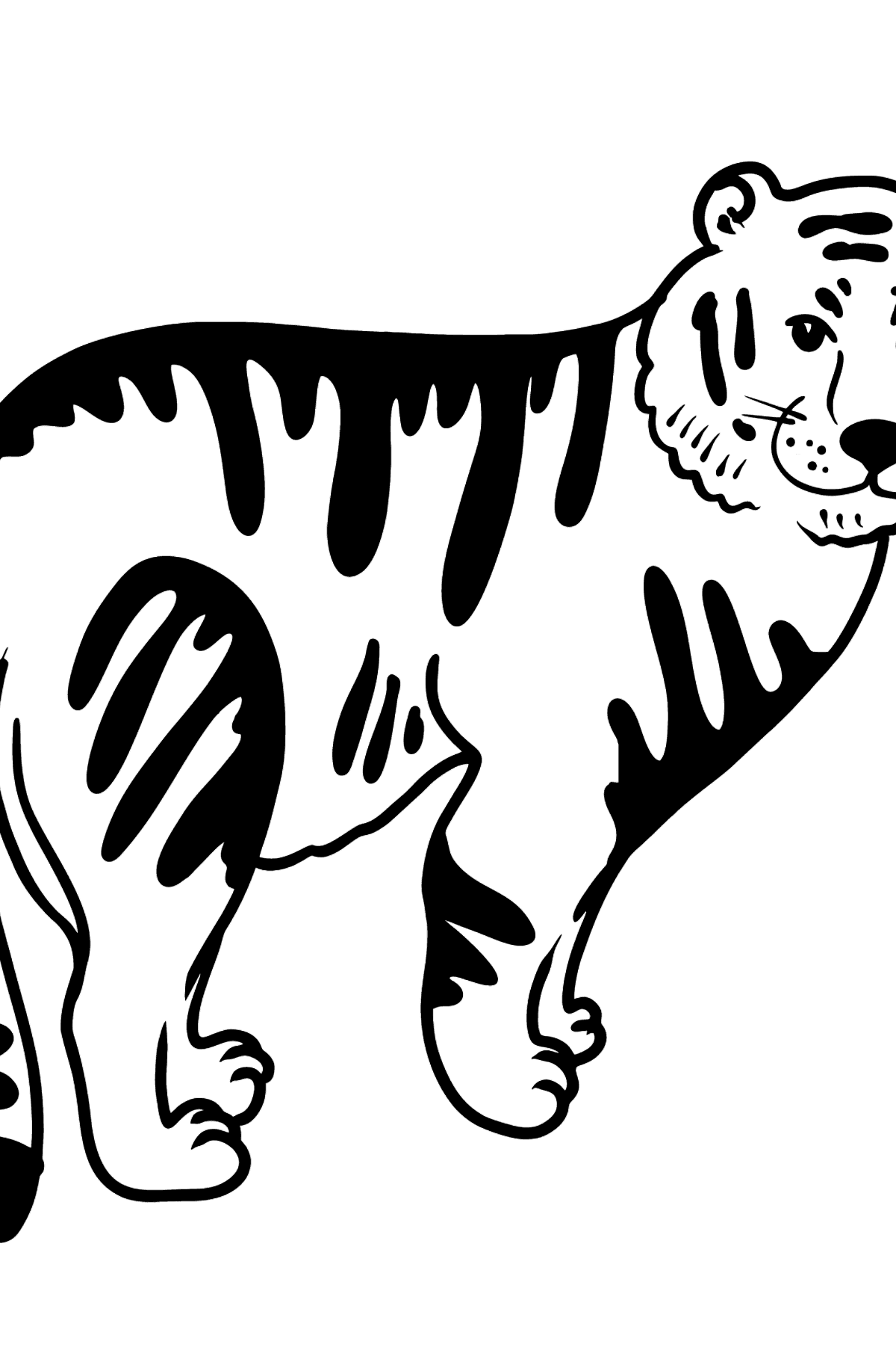 90 Printable Tiger Coloring Pages for Kids 74