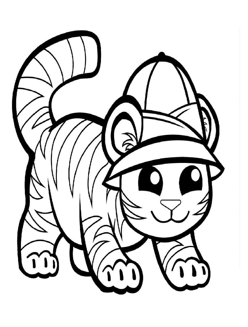 90 Printable Tiger Coloring Pages for Kids 78