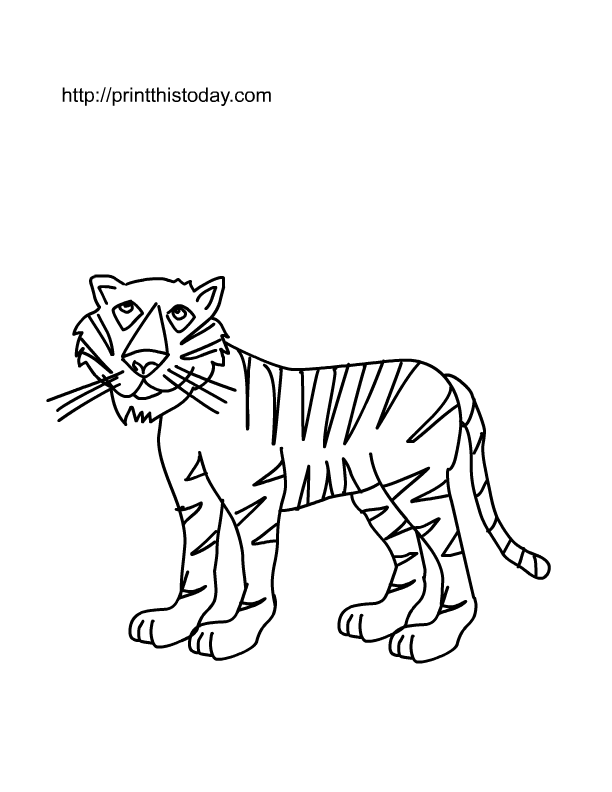 90 Printable Tiger Coloring Pages for Kids 79