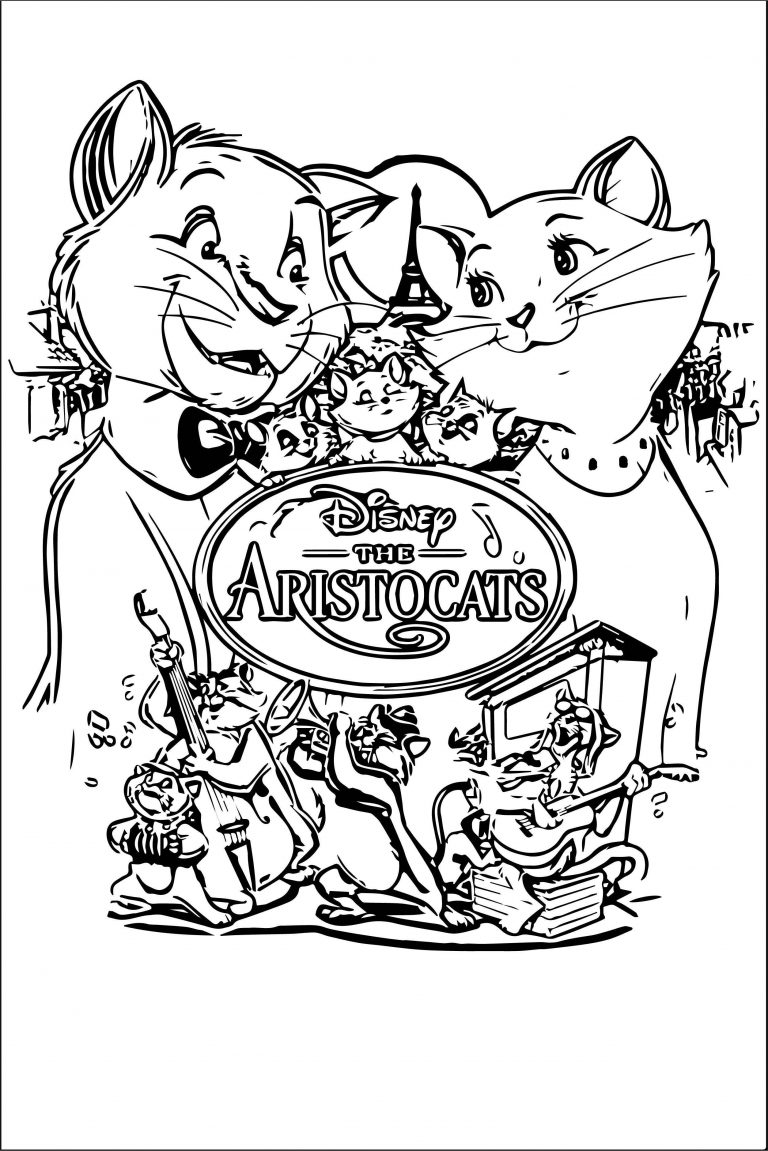 94 Aristocats Coloring Pages Printable 11