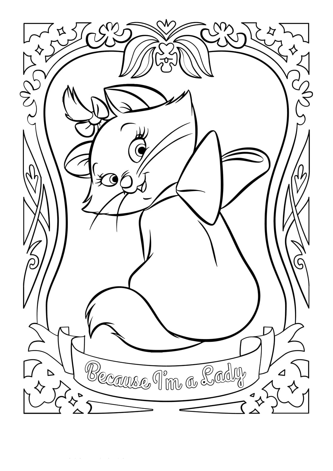 94 Aristocats Coloring Pages Printable 12