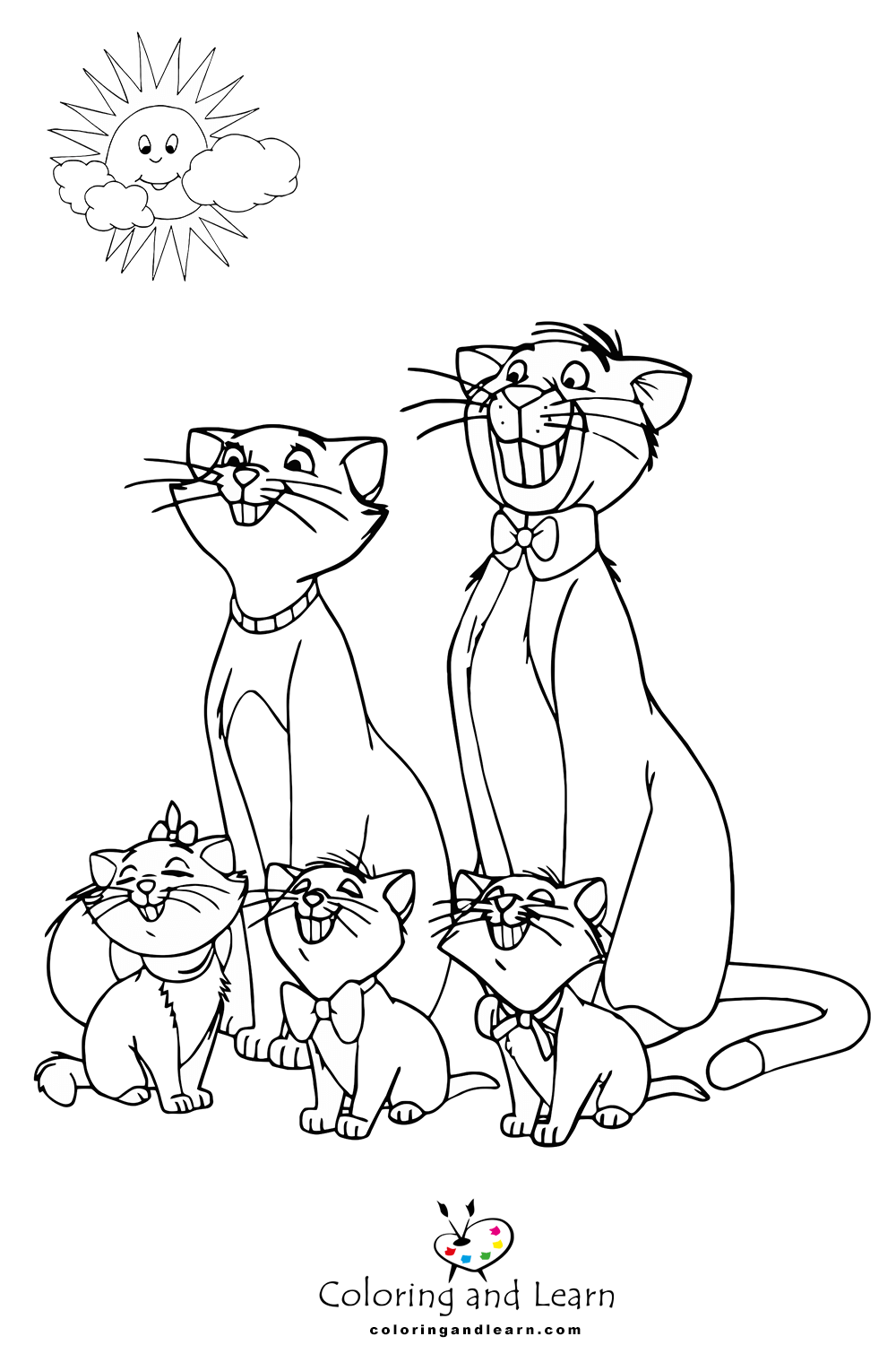 94 Aristocats Coloring Pages Printable 14