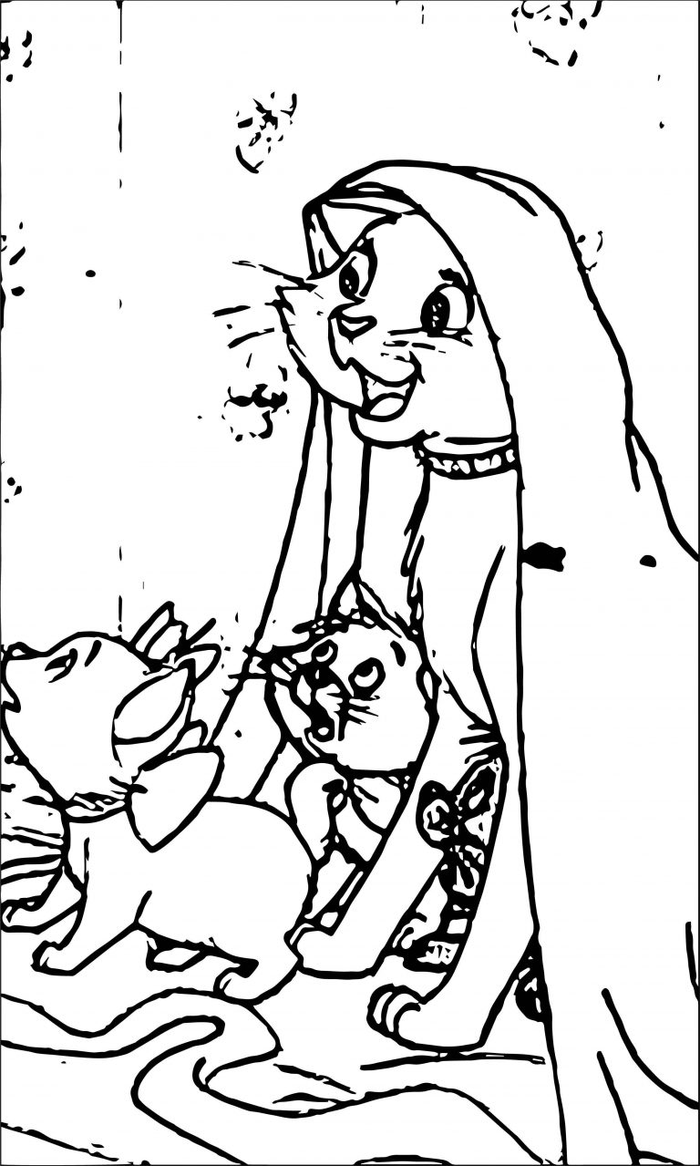 94 Aristocats Coloring Pages Printable 17