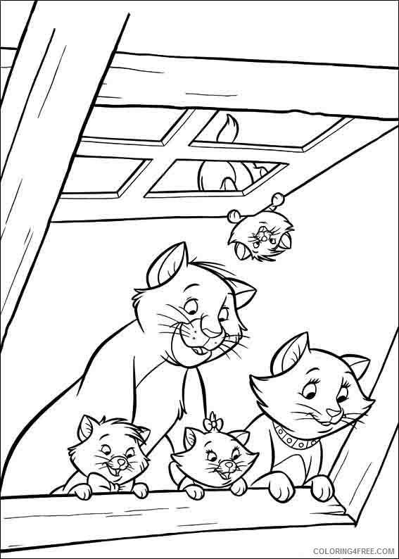 94 Aristocats Coloring Pages Printable 18