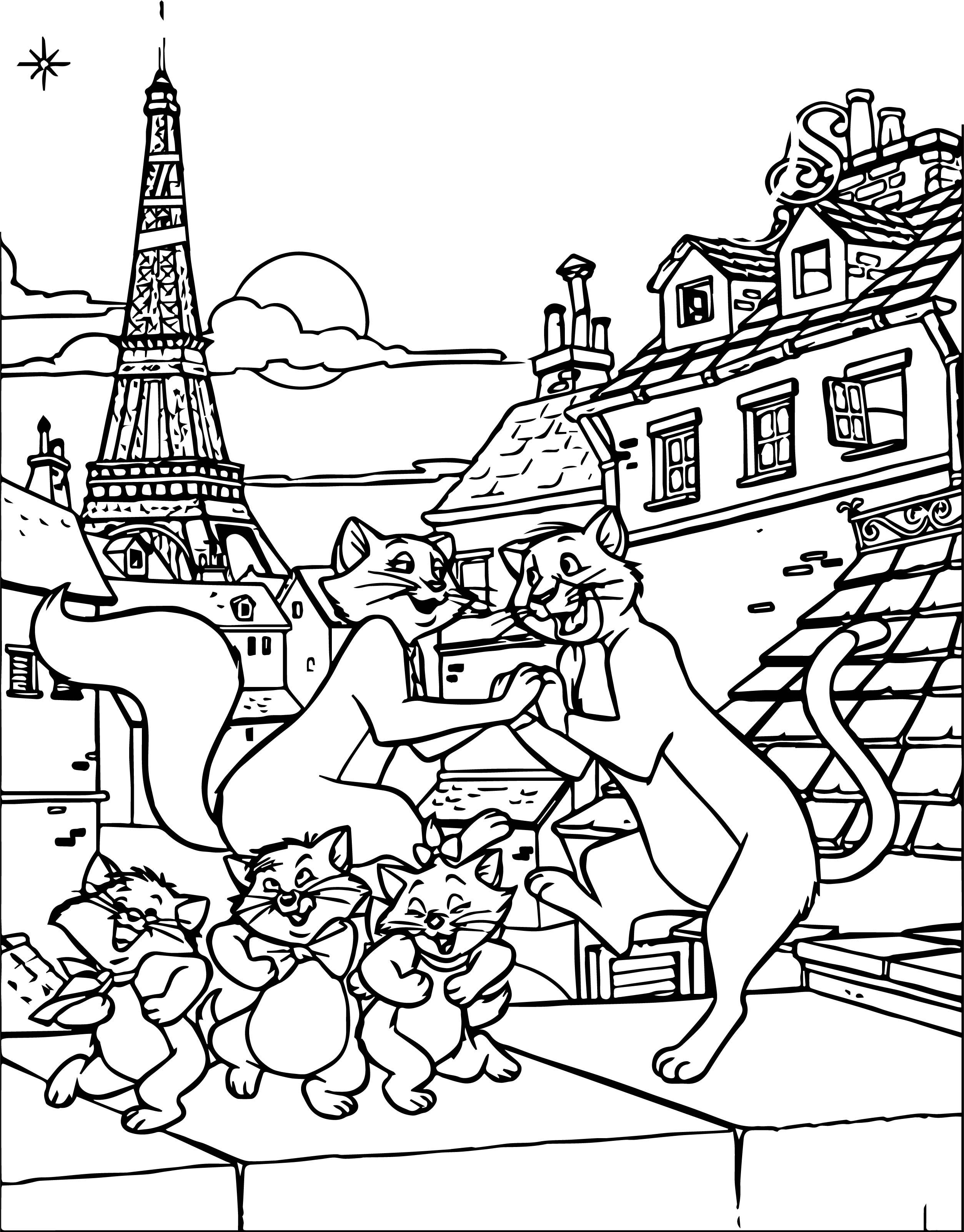 94 Aristocats Coloring Pages Printable 23