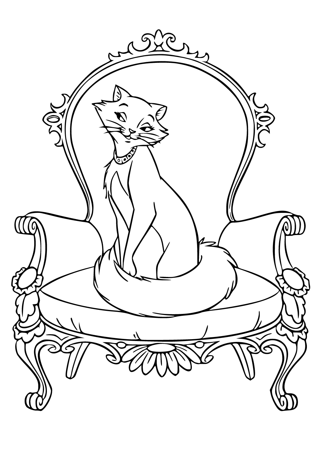 94 Aristocats Coloring Pages Printable 3