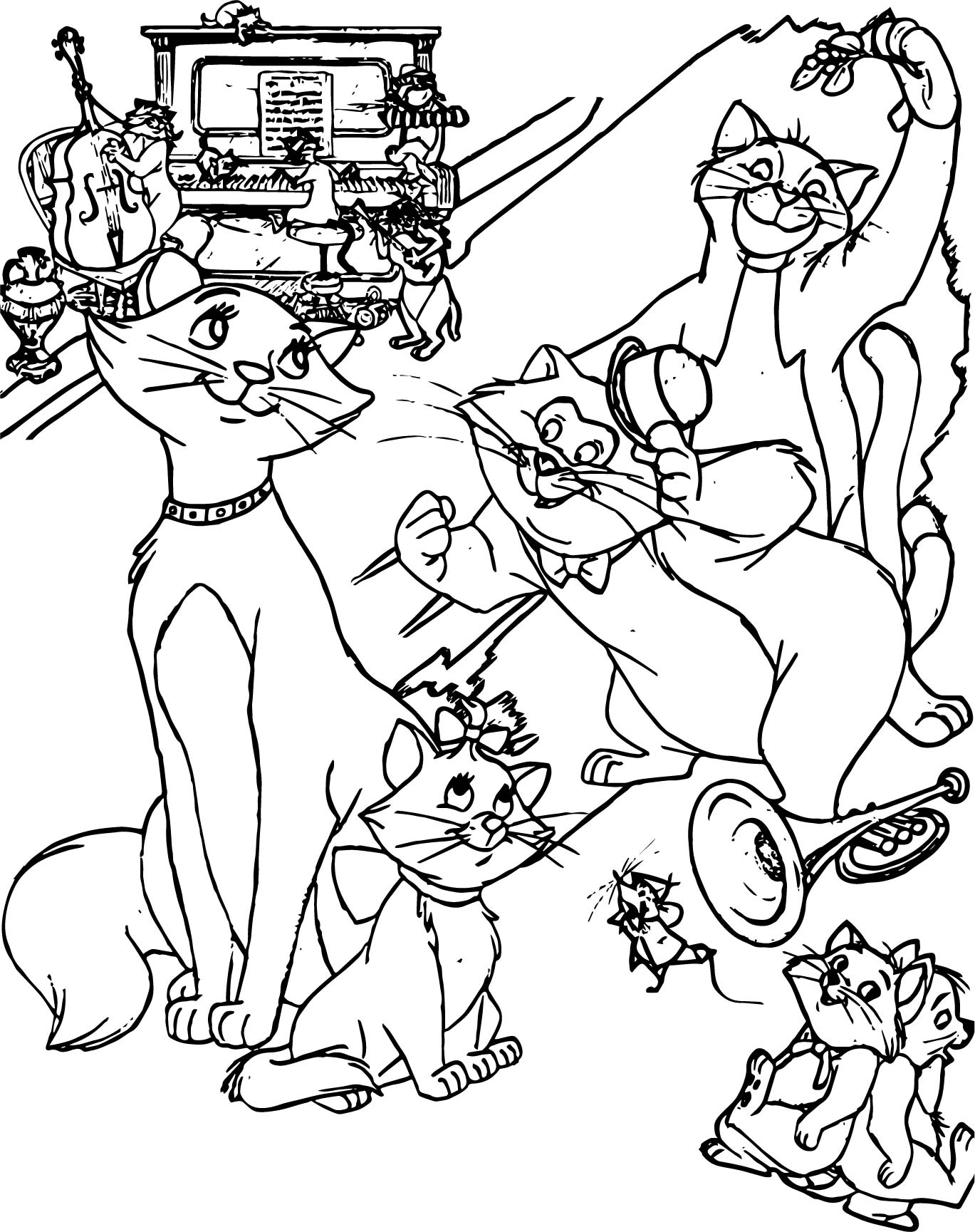 94 Aristocats Coloring Pages Printable 52