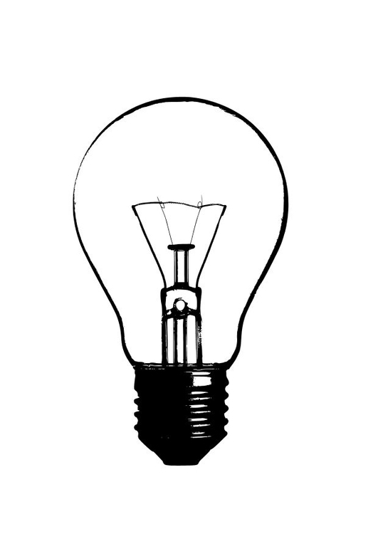 Bright Light Bulb Coloring Pages Printable 14