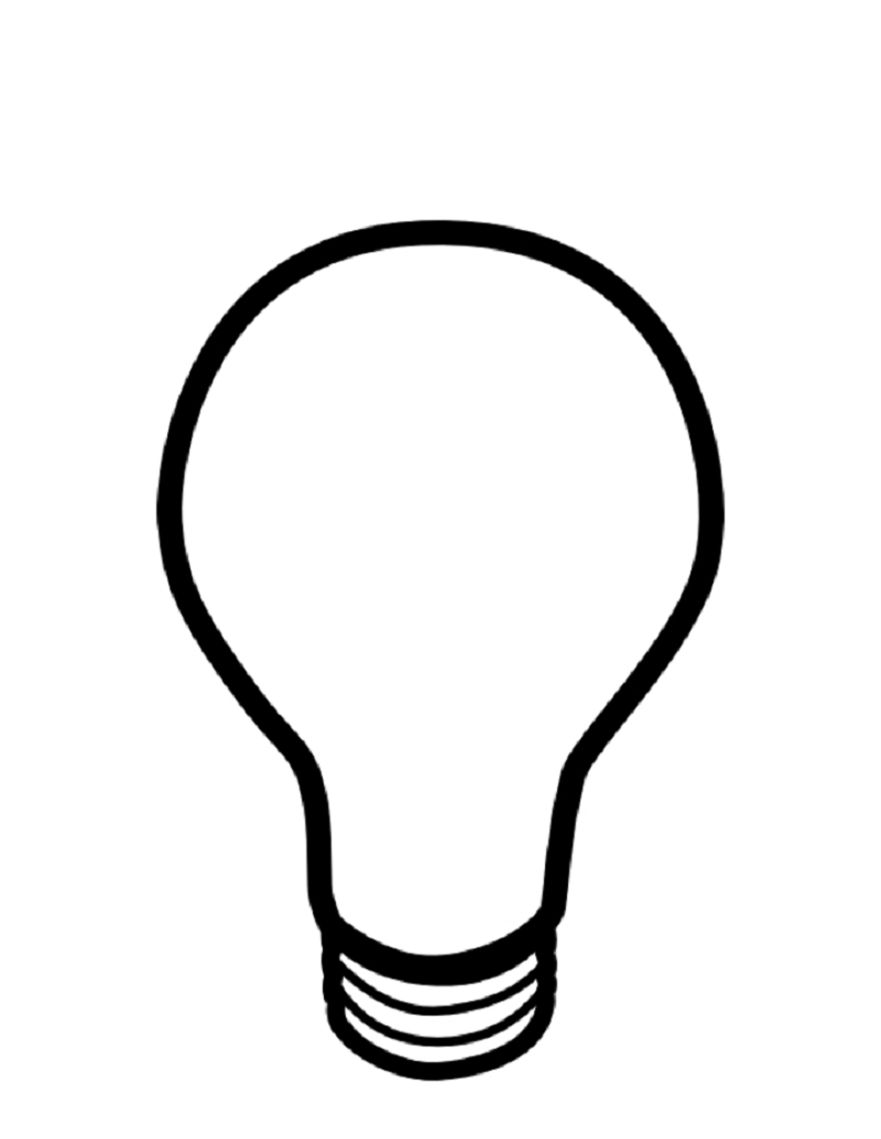 Bright Light Bulb Coloring Pages Printable 30