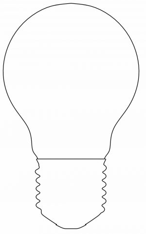 Bright Light Bulb Coloring Pages Printable 34