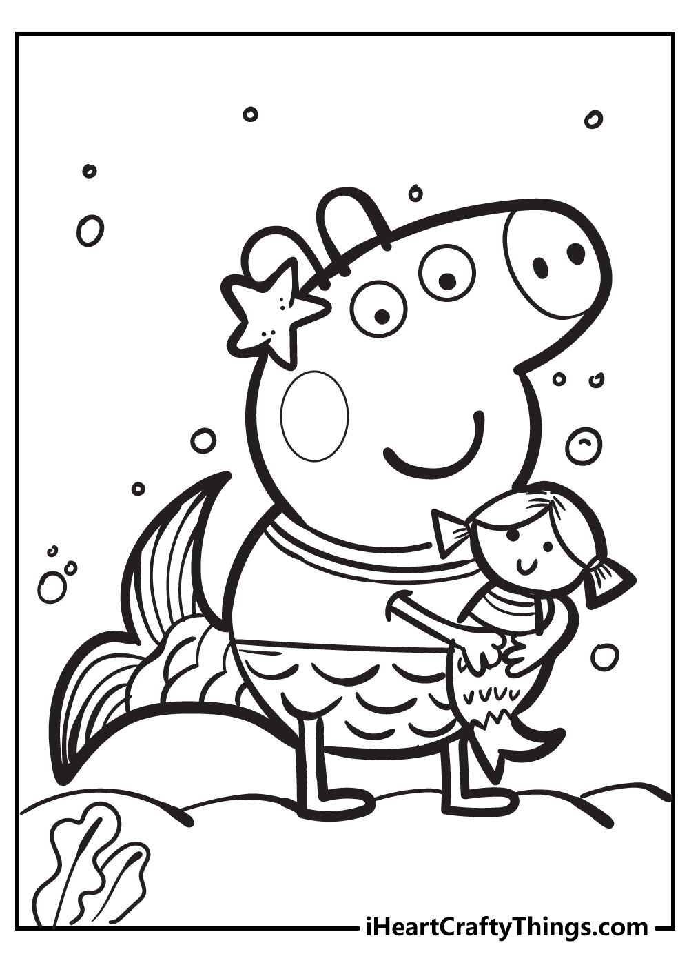 Cheerful Peppa Pig Coloring Pages Printable 32