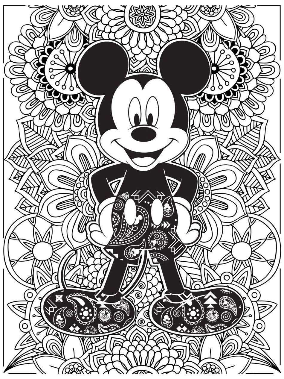 Classic Mickey Mouse Coloring Pages Printable 12