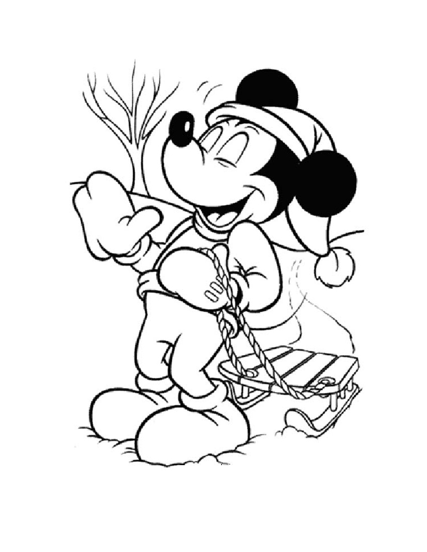 Classic Mickey Mouse Coloring Pages Printable 13